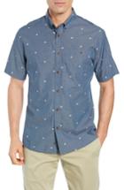 Men's Quiksilver Waterman Collection Regular Fit Geo Sport Shirt - Blue