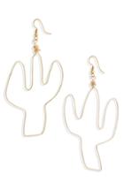 Women's All The Wire Cactus Earrings