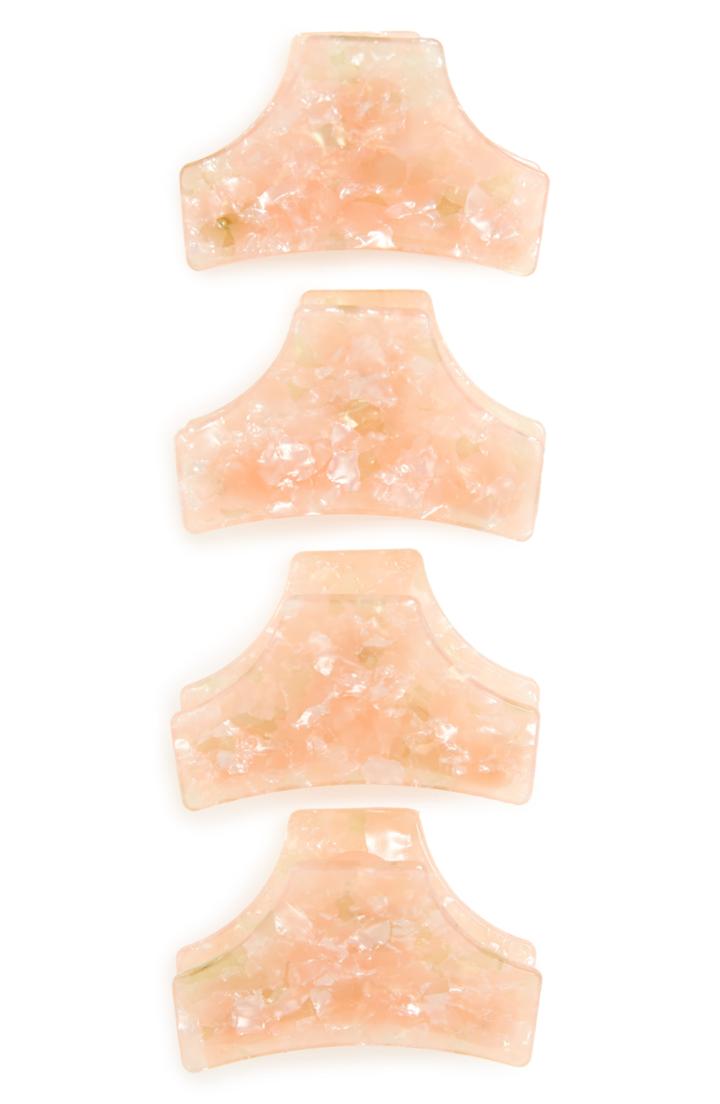Ella Shea 4-pack Small Claw Clips, Size - Pink