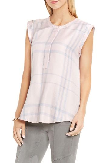 Women's Two By Vince Camuto Tranquil Plaid Henley Shirt