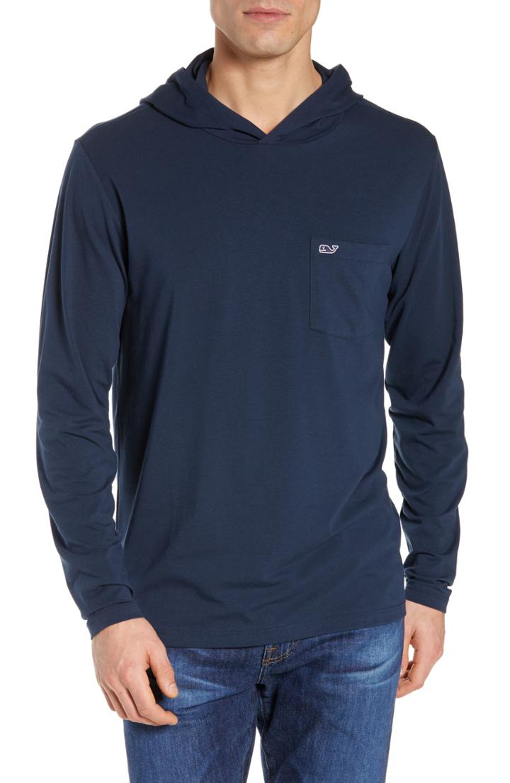 Men's Vineyard Vines Edgartown Performance Hooded T-shirt - Blue