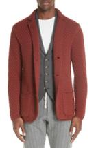 Men's Eleventy Wool Sweater Jacket - Blue