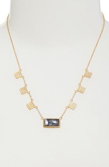 Women's Anna Beck Stone Cushion Station Collar Necklace