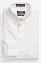 Men's Nordstrom Men's Shop Smartcare(tm) Traditional Fit Pinpoint Dress Shirt 34 - White