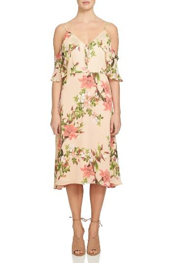 Women's Cece Alice Cold Shoulder Midi Dress