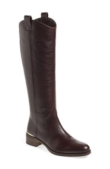 Women's Louise Et Cie 'zada' Knee High Leather Riding Boot, Size 10 M - Brown (wide Calf) (nordstrom
