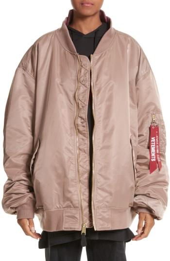 Women's Vetements X Alpha Industries Reversible Bomber Jacket