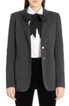 Women's Dolce & Gabbana Punto Milano Wool Blazer Us / 46 It - Grey