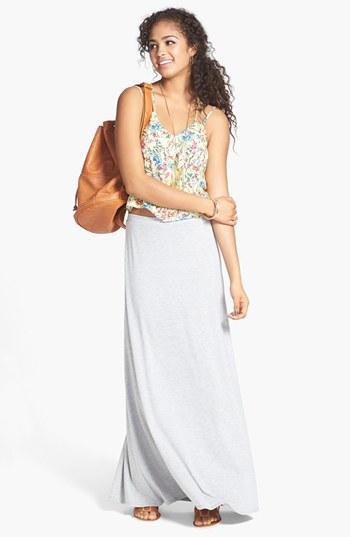 Lily White Maxi Skirt (juniors) Heather