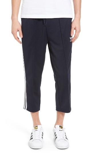 Men's Adidas Originals Superstar Relaxed Crop Track Pants - Blue