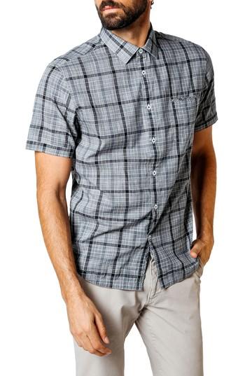 Men's Good Man Brand Plaid Sport Shirt - Black