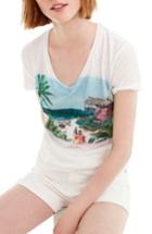 Women's J.crew Beach Scene V-neck Tee