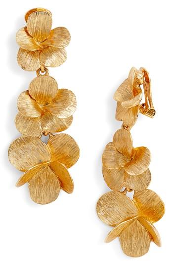 Women's Oscar De La Renta Clip Drop Earrings