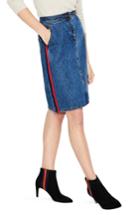 Women's Boden Penny Denim Skirt - Blue