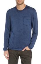 Men's John Varvatos Star Usa Burnout Long Sleeve T-shirt - Blue