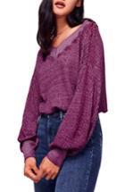 Women's We The Free By Free People South Side Thermal Top - Burgundy