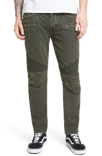 Men's Hudson Jeans Blinder Biker Skinny Fit Jeans - Green