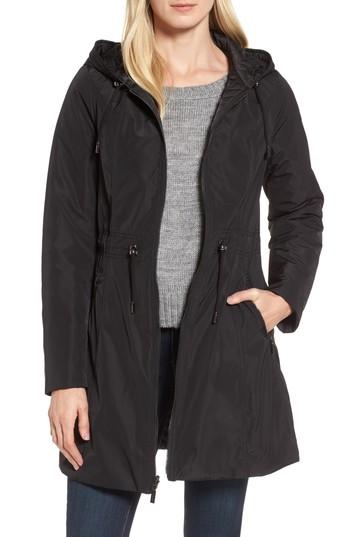 Women's Laundry By Shelli Segal Hooded Reversible Windbreaker Jacket