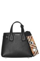Burberry Baby Banner Leather Satchel - Black