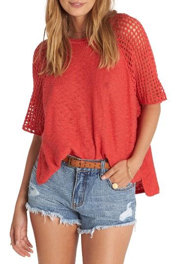 Women's Billabong Island Castaway Knit Top - Red