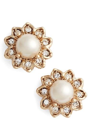 Women's Marchesa Button Earrings