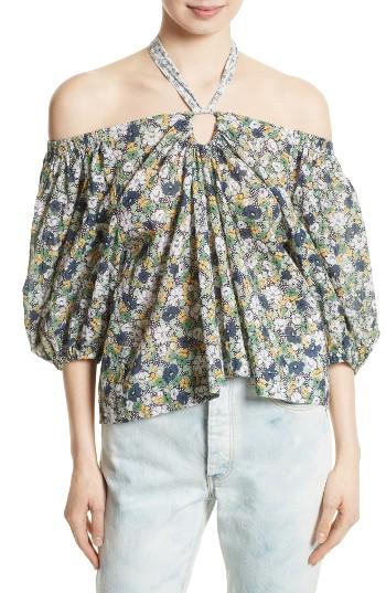 Women's La Vie Rebecca Taylor Suzette Off The Shoulder Floral Top