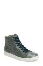 Women's Ecco 'soft 7' Quilted High Top Sneaker -5.5us / 36eu - Green