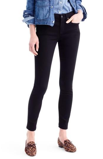 Women's J.crew Toothpick Jeans - Black