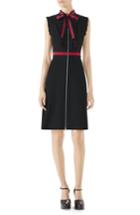 Women's Gucci Stripe Trim Jersey Dress, Size - Black