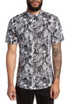Men's Hugo Hugo Boss Empson Trim Fit Print Short Sleeve Sport Shirt - Black
