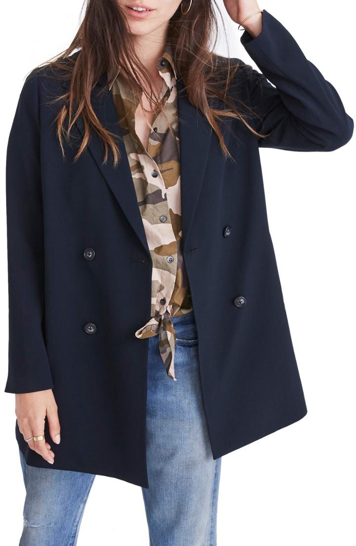 Women's Altuzarra Fenice Two-button Blazer Us / 38 Fr - Black