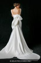 Women's Sareh Nouri Bow Back Mikado Trumpet Gown