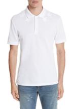 Men's Givenchy Star Polo Shirt, Size - White