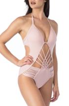 Women's Kenneth Cole New York Push-up One-piece Swimsuit - Coral