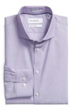 Men's Calibrate Extra Trim Fit Stretch No-iron Dress Shirt - 32/33 - Purple