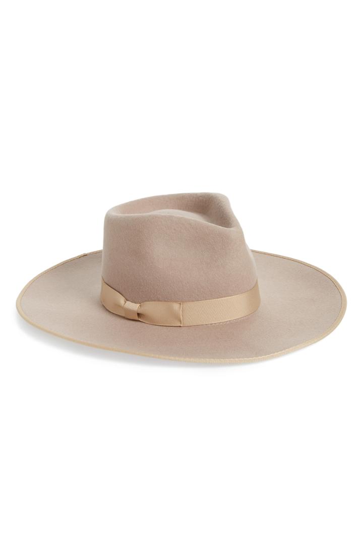 Women's Lack Of Color Zulu Rancher Wide Brim Wool Fedora - Beige