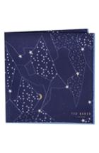 Men's Ted Baker London Orion Silk Pocket Square, Size - Blue