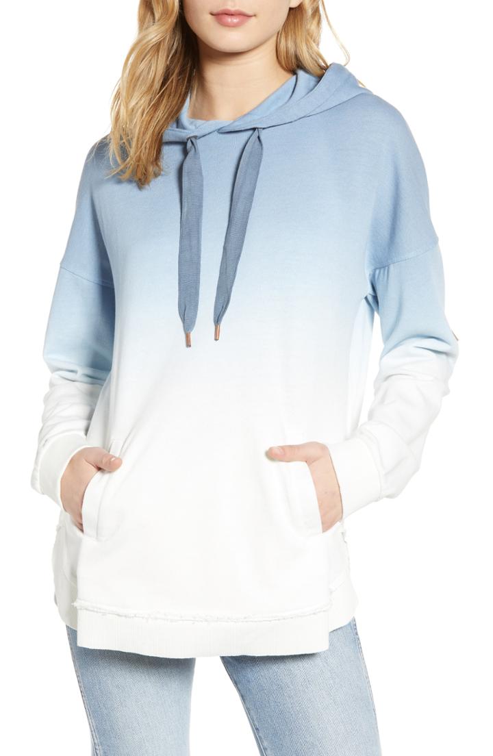 Women's Roxy Time Has Come Dip Dye Hoodie - Blue