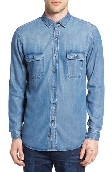 Men's Rails Beckford Slim Fit Chambray Shirt