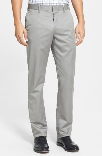 Men's Bonobos 'weekday Warriors' Non-iron Slim Fit Cotton Chinos X 32 - Grey