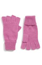 Women's Trouve Basic Fingerless Gloves, Size - Pink