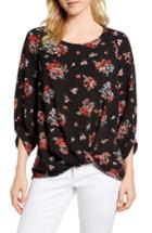 Women's Gibson X Living In Yellow Maggie Twist Hem Top, Size - Black
