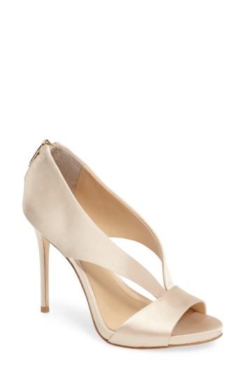 Women's Imagine Vince Camuto Dailey Open Toe Pump .5 M - Metallic