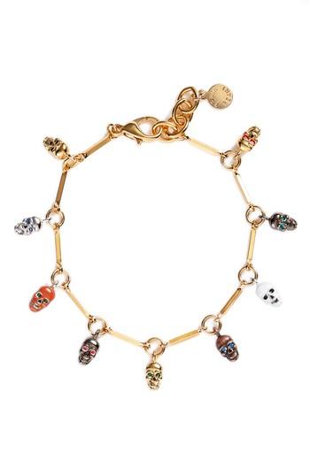 Women's Erwin Pearl Skull Charm Bracelet