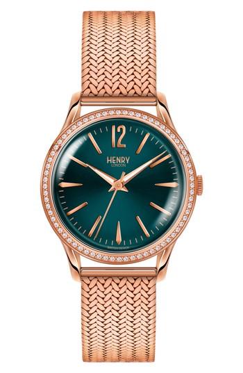 Women's Henry London Stratford Mesh Strap Watch, 34mm
