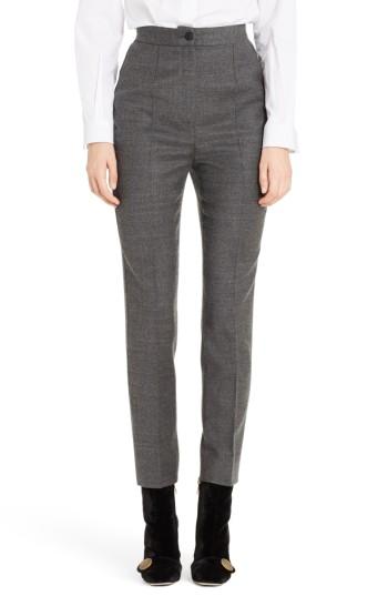 Women's Dolce & Gabbana Stretch Wool Flannel Pants Us / 44 It - Grey