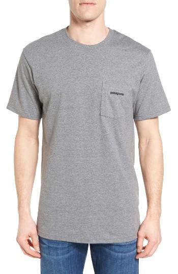 Men's Patagonia P-6 Logo Graphic T-shirt - Grey