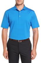 Men's Peter Millar Stripe Polo, Size - Blue