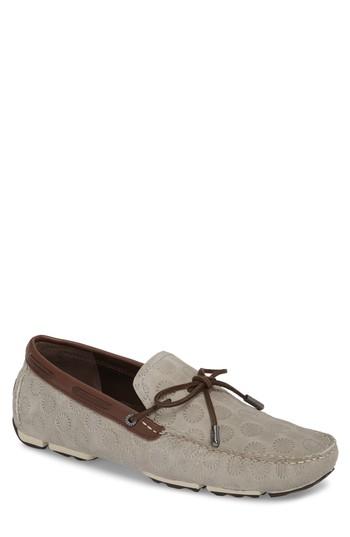 Men's Ugg Bel Air Embossed Driving Moccasin M - Grey