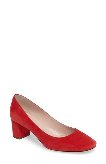 Women's Kate Spade New York 'dolores' Block Heel Pump .5 M - Red